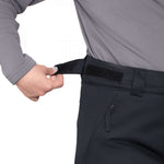 Obermeyer Junior's Timberline Insulated Pant 2024 - Black insulated ski pants with a black belt and zippered pockets.