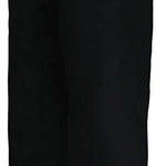 Obermeyer Junior's Timberline Insulated Pant 2024 - Black insulated ski pants with a zippered pocket on the right thigh and adjustable Velcro straps at the waist.