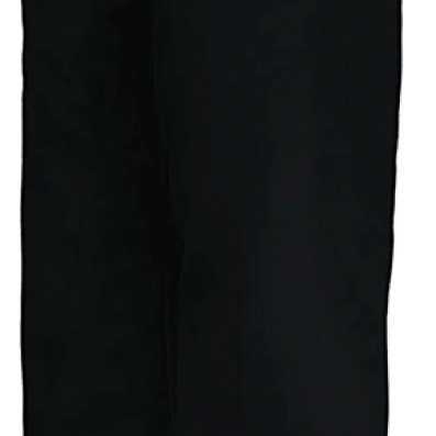 Obermeyer Junior's Timberline Insulated Pant 2024 - Black insulated ski pants with a zippered pocket on the right thigh and adjustable Velcro straps at the waist.