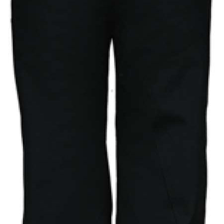 Obermeyer Junior's Timberline Insulated Pant 2024 - Black insulated ski pants with a white logo on the left leg.