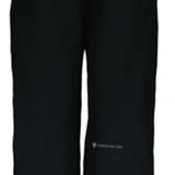 Obermeyer Junior's Timberline Insulated Pant 2024 - Black insulated ski pants with a white logo on the left thigh.