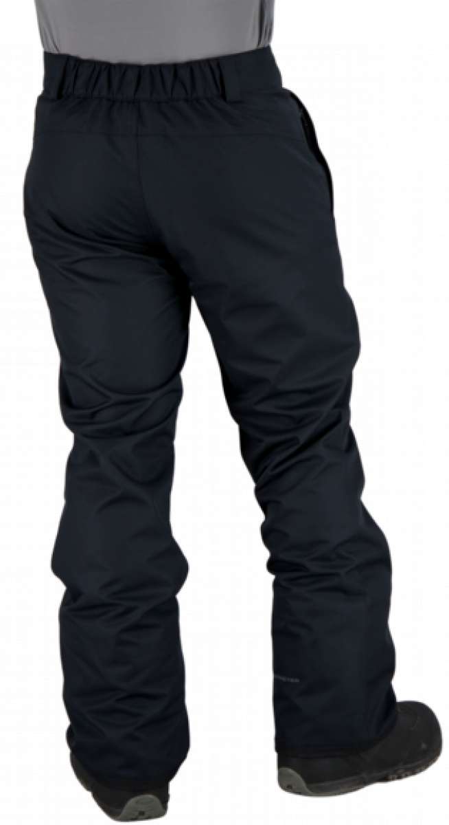 Obermeyer Keystone Shell Pants Short 2022-2023 - Black snow pants with a zippered pocket on the side of the leg.
