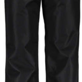 Obermeyer Keystone Shell Pants Short 2022-2023 - Black pants with a subtle white snowflake pattern on the left leg, featuring two front pockets and a zippered fly.