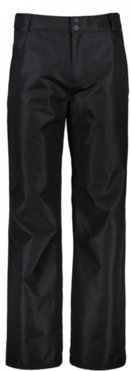 Obermeyer Keystone Shell Pants 2022-2023 - Black pants with a subtle white snowflake pattern on the left thigh.