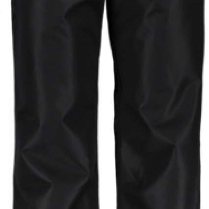 Obermeyer Keystone Shell Pants 2022-2023 - Black pants with a subtle white snowflake pattern on the left thigh.