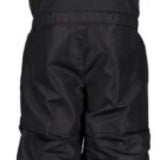 Obermeyer Kids Outer Limits Insulated Bib 2024 - Black bib with a white logo on the left chest and black straps at the shoulders.