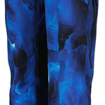 Obermeyer Women's Emily Insulated Pant 2022-2023 - Black snow pants with a subtle white pattern of diagonal stripes and a black logo on the left leg.