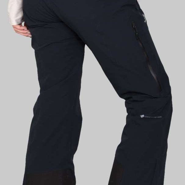 Obermeyer Women's Emily Insulated Pant 2022-2023 - Black insulated ski pants with zippered pockets and belt loops.