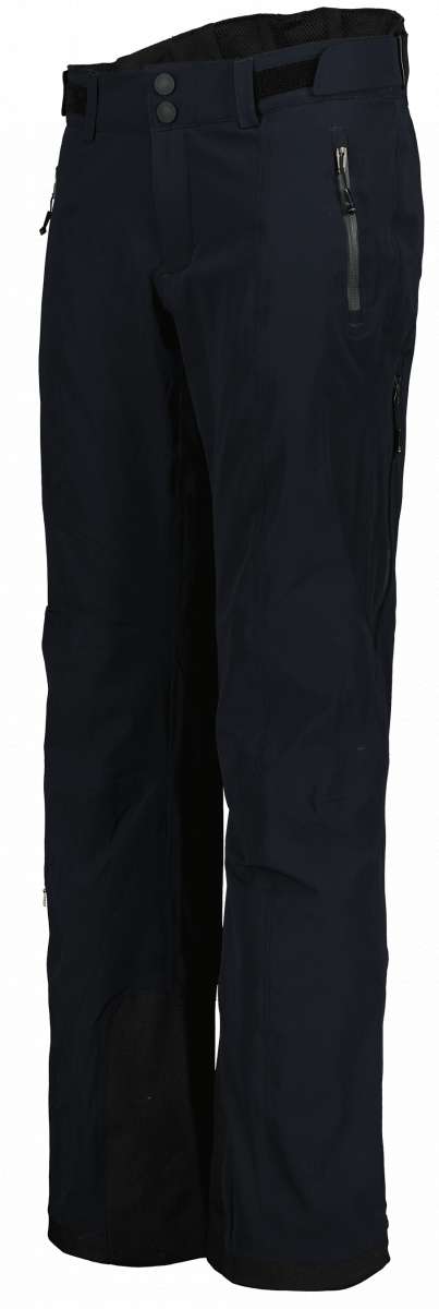 Obermeyer Women's Emily Insulated Pant Short 2023 - Black insulated ski pants with zippered pockets and adjustable waistband.