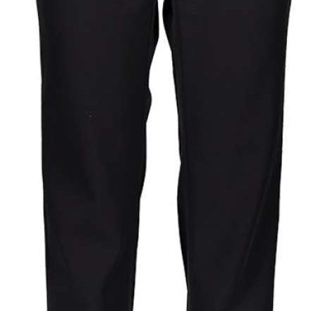 Obermeyer Women's Hillary Stretch Pant 2024 - Black pants with a subtle white pattern on the left thigh.