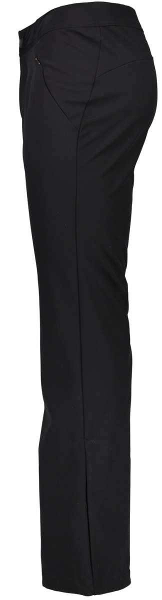 Obermeyer Women's Hillary Stretch Pants Short - Black pants with a zippered pocket on the back right side.