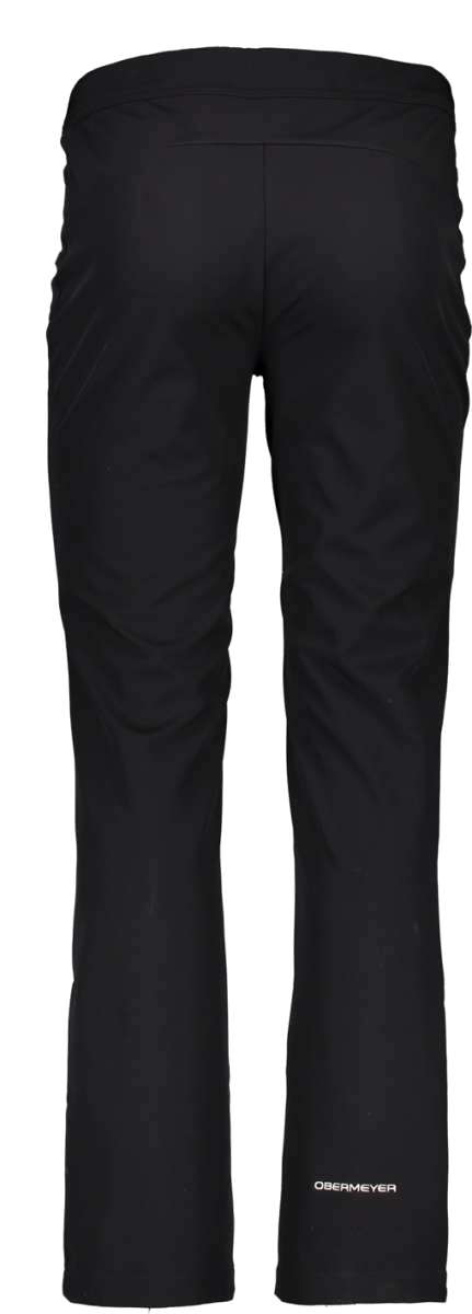 Obermeyer Women's Hillary Stretch Pants Short 2022-2023 - Black pants with a subtle white logo on the left leg.