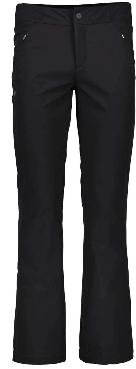 Obermeyer Women's Hillary Stretch Pants 2022-2023 - Black pants with a subtle white pattern on the side pockets.