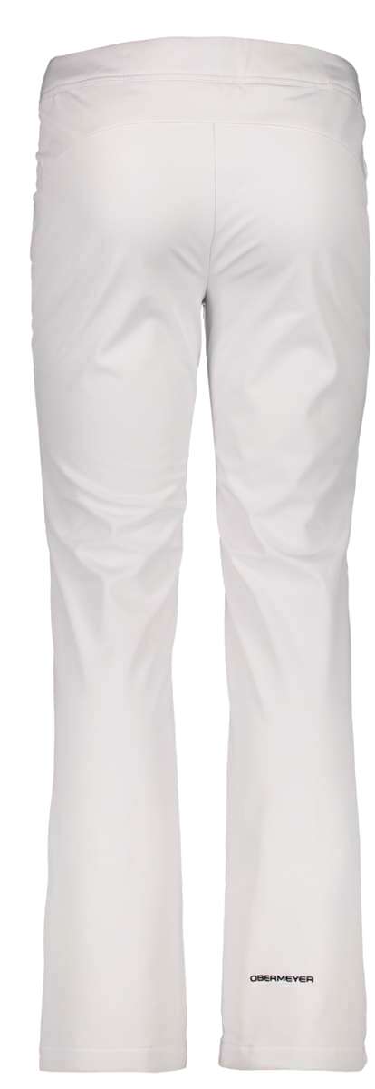 Obermeyer Women's Hillary Stretch Pants 2022-2023 - Pair of white pants with a subtle pattern on the upper thigh area.
