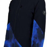 Obermeyer Women's Kayla Insulated Jacket 2022-2023 - A black jacket with a subtle pattern of diagonal stripes in a lighter shade of gray on the upper back and sleeves.