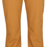 Obermeyer Women's Malta Insulated Pant 2024 - Tan snow pants with zippered pockets and belt loops.