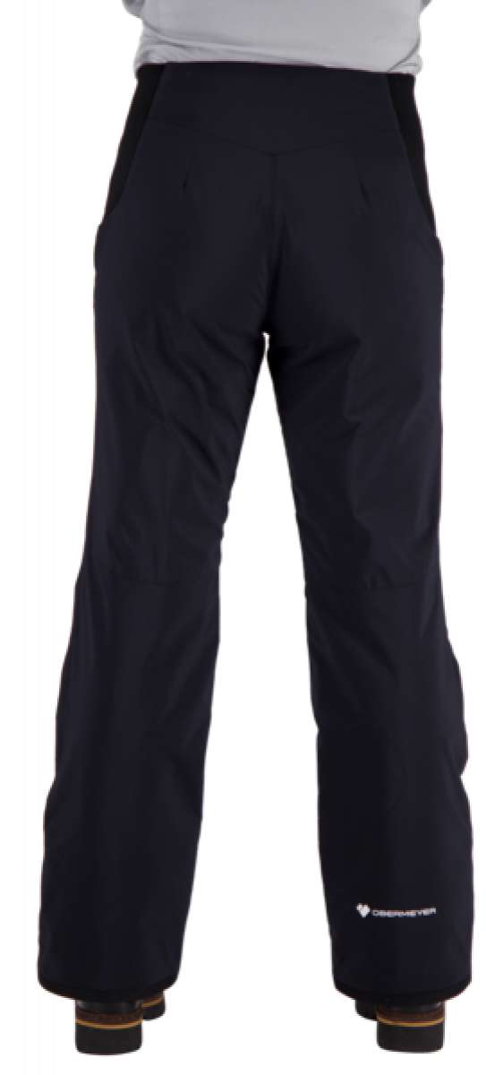 Obermeyer Women's Sugarbush Insulated Pants Short 2022-2023 - Black insulated pants with a high waist and two side pockets.