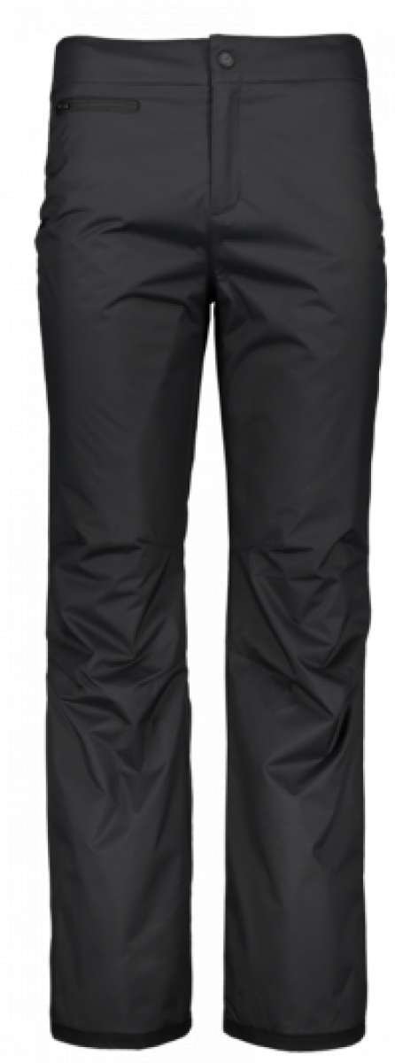 Obermeyer Women's Sugarbush Insulated Pants Short 2022-2023 - Black insulated pants with a zippered pocket on the back right side.