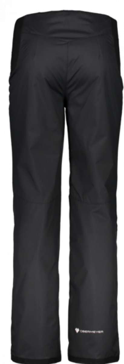 Obermeyer Women's Sugarbush Insulated Pants Short 2022-2023 - Black insulated pants with a subtle pattern of small, darker dots on the upper thigh area.