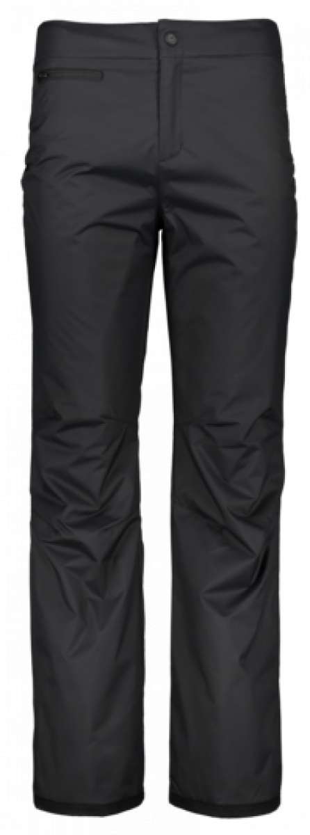 Obermeyer Women's Sugarbush Insulated Pants Tall 2022-2023 - Black insulated pants with a tall length, featuring a zippered pocket on the back and a button fly.