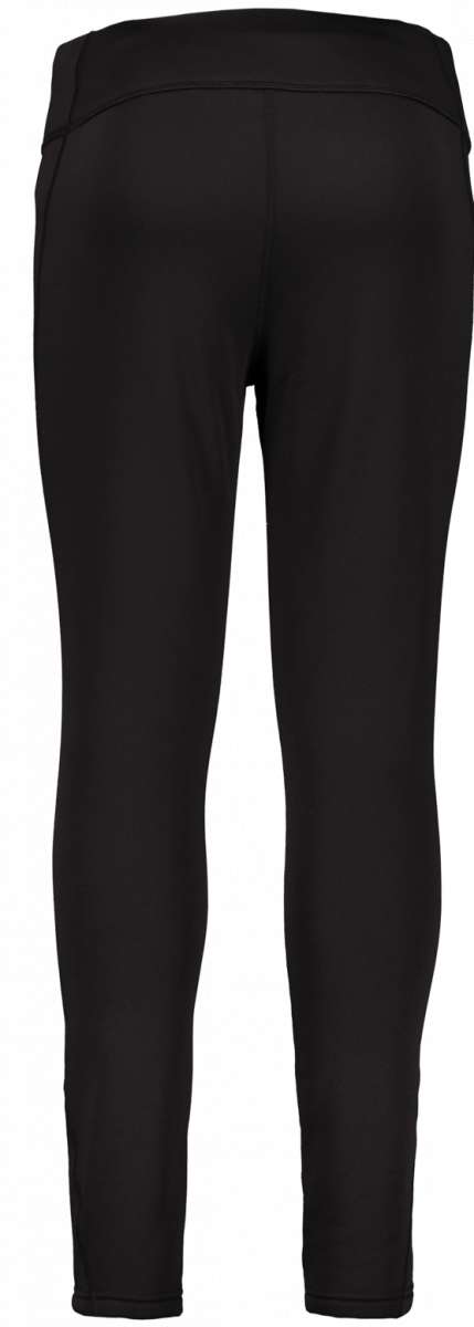 Obermeyer Women's UltraGear Bottom 2022-2023 - Black leggings with a wide waistband and subtle white stitching along the seams.