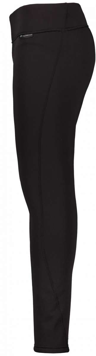 Obermeyer Women's UltraGear Bottom 2022-2023 - Black leggings with a zippered pocket on the back right side.