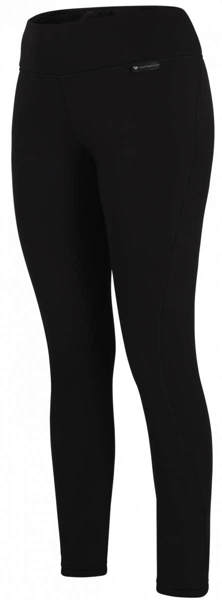 Obermeyer Women's Ultragear Bottom 2024 - Black leggings with a subtle white logo on the left hip.