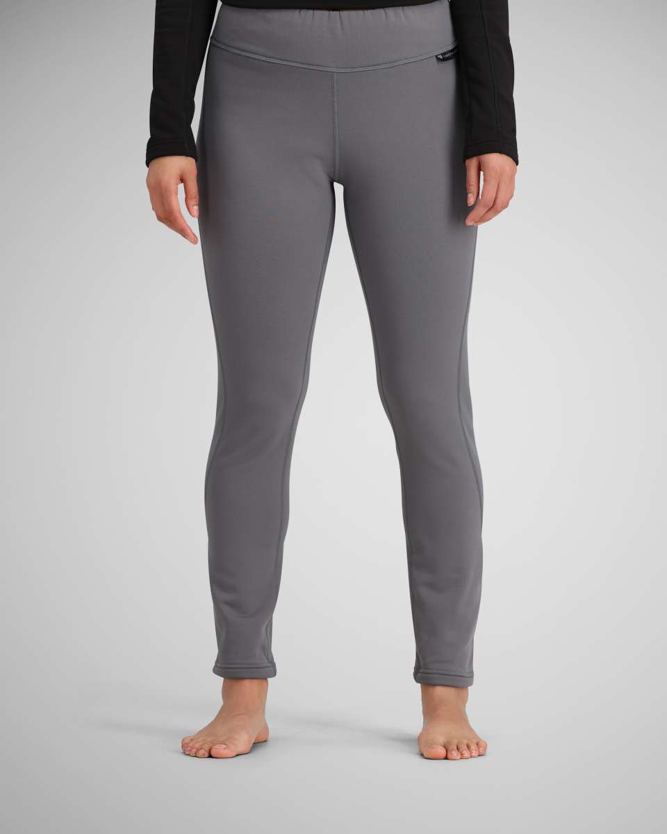 Obermeyer Women's Ultragear Bottom 2024 - A pair of gray women's leggings with a subtle pattern and a high waistband.