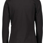 Obermeyer Women's UltraGear Quarter-Zip Top 2022-2023 - A black quarter-zip top with a high collar and zippered front.