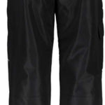 Obermeyer Nomad Cargo Pants Short 2022-2023 - Black cargo pants with zippered pockets on each thigh.