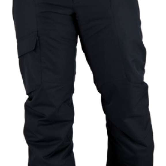 Obermeyer Nomad Cargo Pants Short 2022-2023 - Black cargo pants with two front pockets and a button fly.