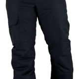 Obermeyer Nomad Cargo Pants 2022-2023 - Black cargo pants with two front pockets and a button fly closure.