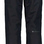 Obermeyer Orion Insulated Pant 2022-2023 - Black insulated ski pants with a subtle pattern of diagonal stripes on the side panels.
