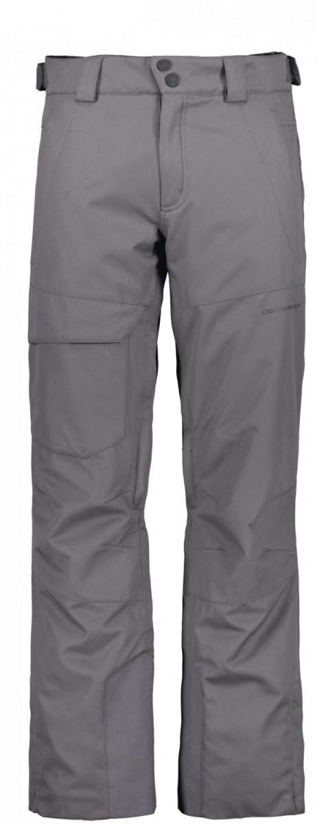 Obermeyer Orion Insulated Pant 2022-2023 - Black insulated ski pants with a subtle snowflake pattern on the left leg.