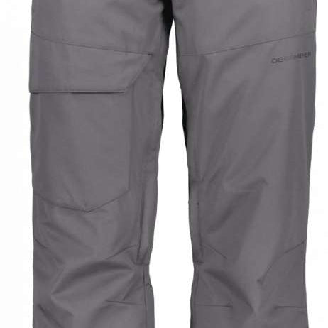Obermeyer Orion Insulated Pant 2022-2023 - Black insulated ski pants with a subtle snowflake pattern on the left leg.