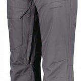 Obermeyer Orion Insulated Pant 2022-2023 - A pair of gray insulated ski pants with a subtle pattern and zippered pockets.