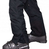 Obermeyer Orion Insulated Pant 2022-2023 - Black insulated ski pants with zippered pockets and adjustable cuffs.