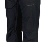 Obermeyer Orion Insulated Pant 2022-2023 - Black insulated ski pants with a subtle pattern of thin white lines on the lower leg.