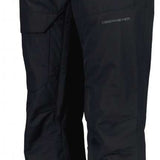 Obermeyer Orion Insulated Pant 2022-2023 - Black insulated ski pants with a subtle pattern of thin white lines on the lower leg.
