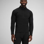Obermeyer UltraGear 1/4 Zip Top 2024 - Black zip running down center of chest, long sleeves with thumbholes at cuffs.