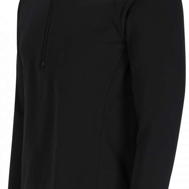 Obermeyer UltraGear 1/4 Zip Top 2024 - Black zip running down center of chest, long sleeves.