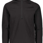 Obermeyer UltraGear Quarter-Zip Sweater 2023 - A black quarter-zip sweater with a high collar and zip running down the center of the chest.