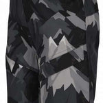 Obermeyer Youth Warp Insulated Bib Pants 2024 - Black bib pants with a geometric pattern of gray and white shapes.