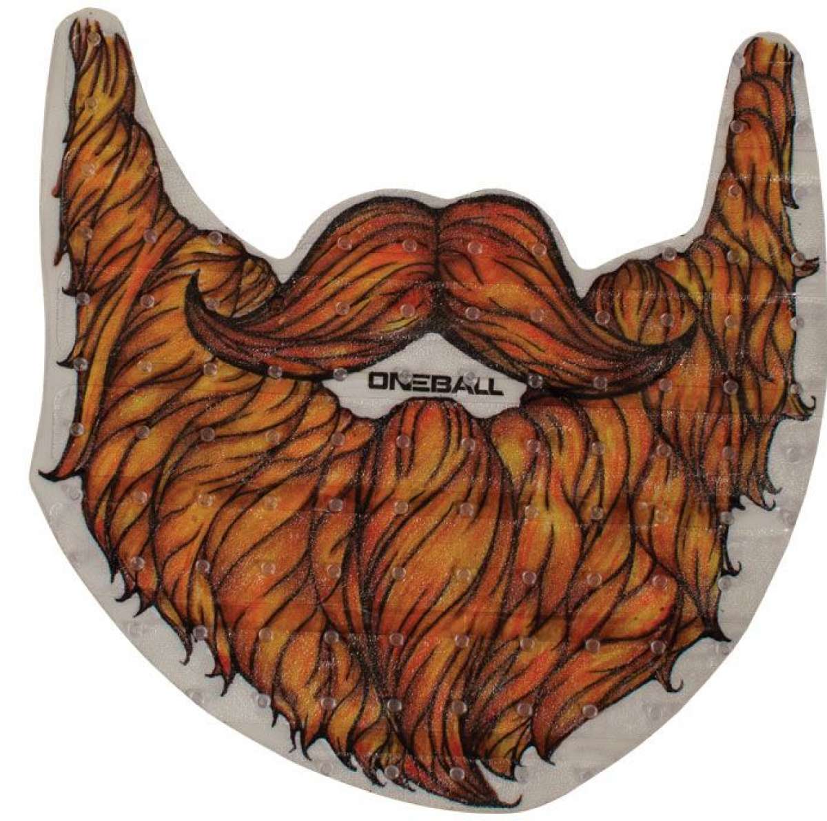 Oneball Beardo Stomp Pad 2024 - A bearded man with a mustache and long hair, wearing a black shirt, holding a snowboard in his right hand.