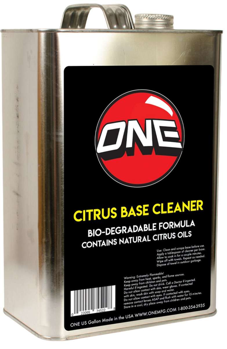 Oneball Citrus Base Cleaner 4oz 2024 - A red and white logo with a stylized "ONE" lettering in the center of a black circle.