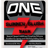 Oneball F1 Summer Slush Warm Wax 2024 - A red wax bar with a black label and white lettering.