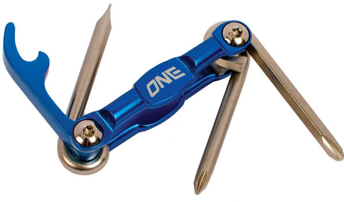 Oneball Folding Tool - 2024 multi-tool with folding design, featuring a compact metal body and various tools including pliers, screwdrivers, and knife.