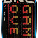 Oneball Game Over Stomp Pad - Black stomp pad with a pixelated "Game Over" design in red, yellow and orange.