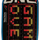 Oneball Game Over Stomp Pad - Black stomp pad with a pixelated "Game Over" design in red, yellow and orange.