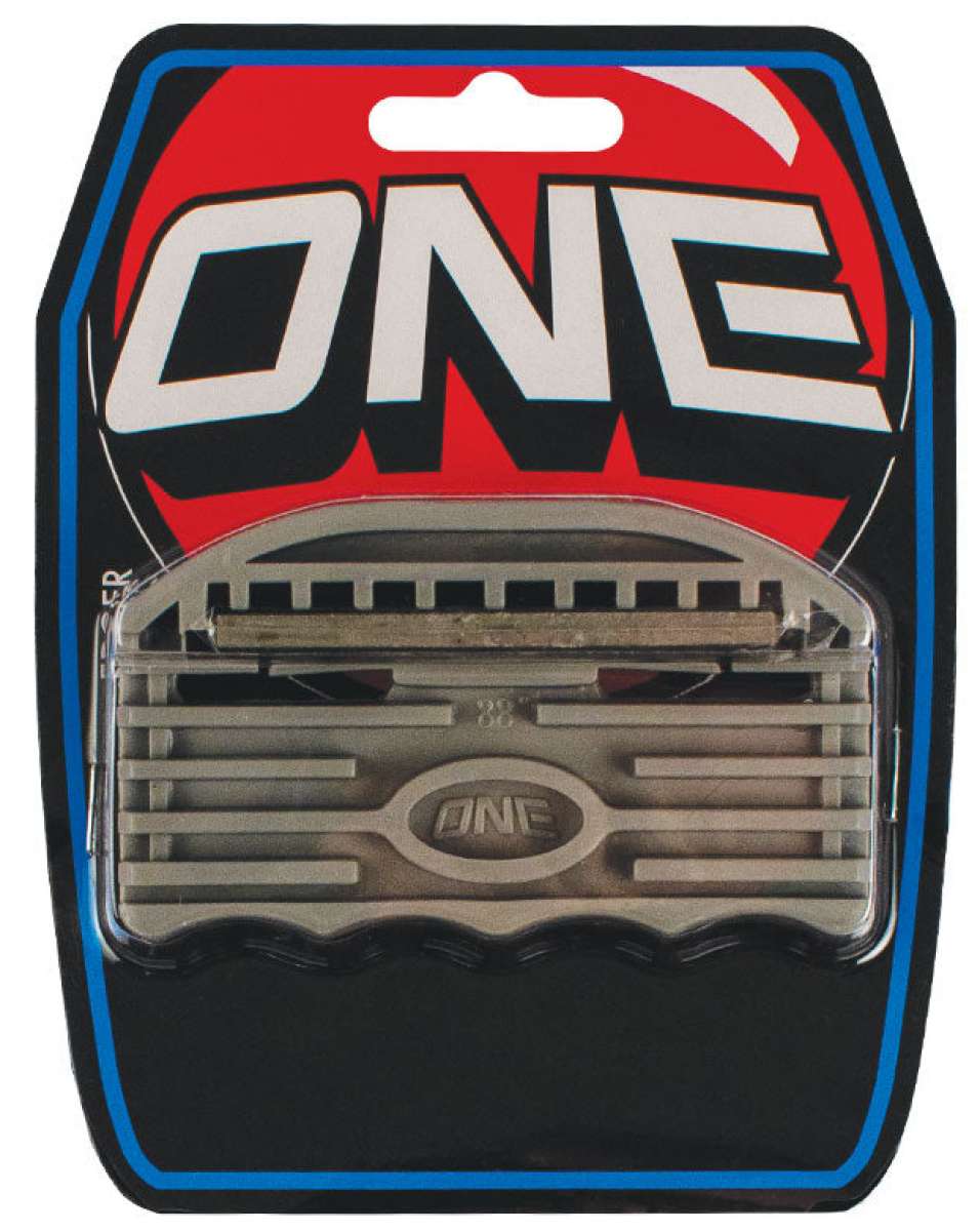 Oneball Large Edge Tool 2024 - A silver metal tool with a circular logo that says "ONE" in the center.